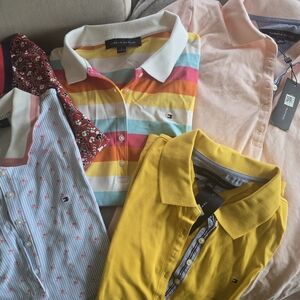 5 Tommy Hilfiger Multicolor Striped Women's Shirts